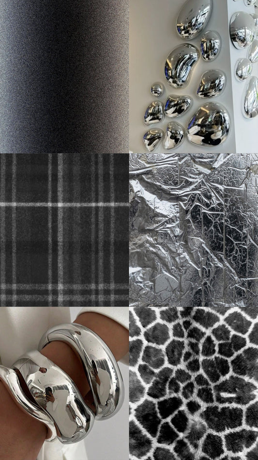 GREY BLACK SILVER [ABSTRACT]